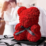 Vignette 1 Ours en fleurs de mousse – 20 cm