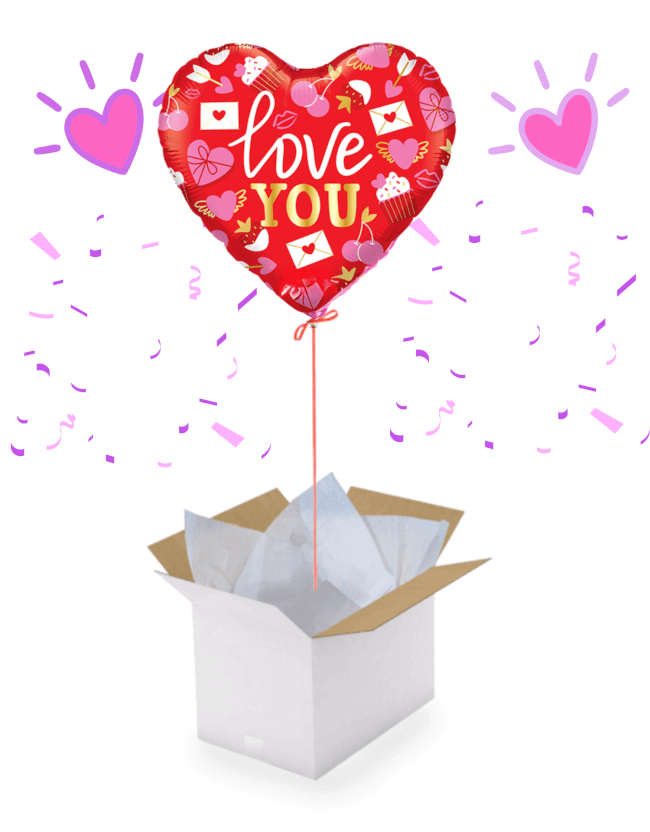 Image 1 Ballon Cœur “I Love You” – 45 cm