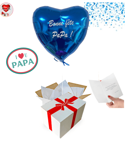 Ballon "Bonne Fête Papa" ou à personnaliser