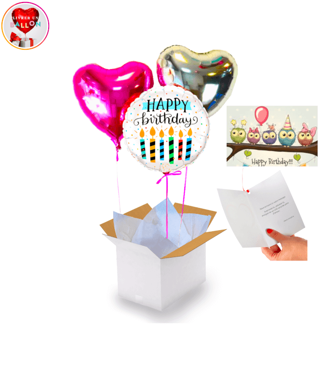 Image 1 Bouquet de Ballon Happy birthday Bougies! By Livrer Un Ballon