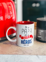 Vignette 1 Mug Papa Super Hero 