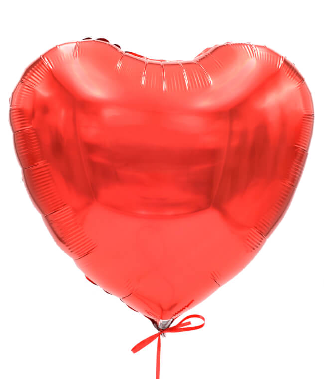 Image 1 Ballon Cœur Rouge