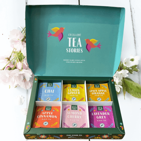 Coffret de thé composé de 24 sachets aux saveurs uniques