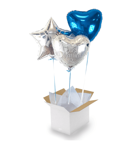 Bouquet Just Married Argent