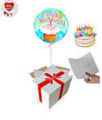 Vignette 1 Ballon Happy Birthday Cake By Livrer un Ballon