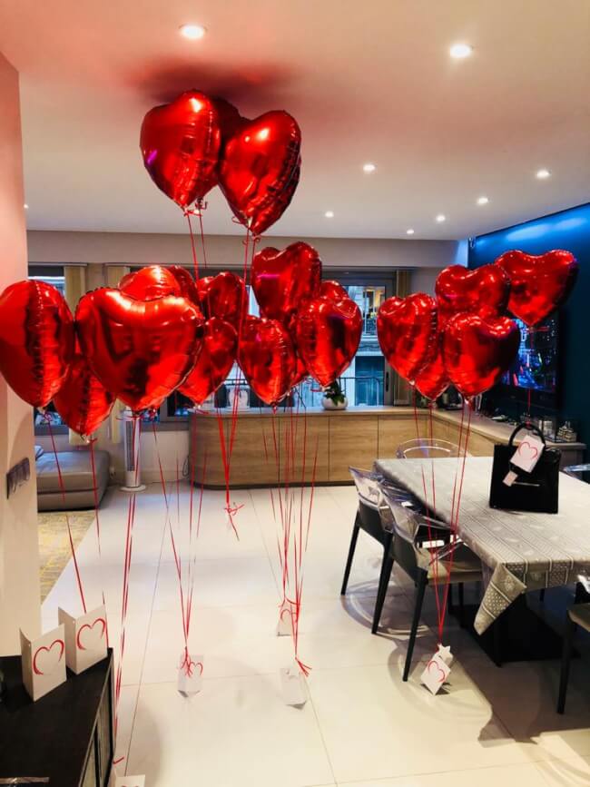 Image 1 Big pack Amour 30 coeurs rouges ❤️ Uniquement en livraison  sur Paris et île de France by Livrer un Ballon