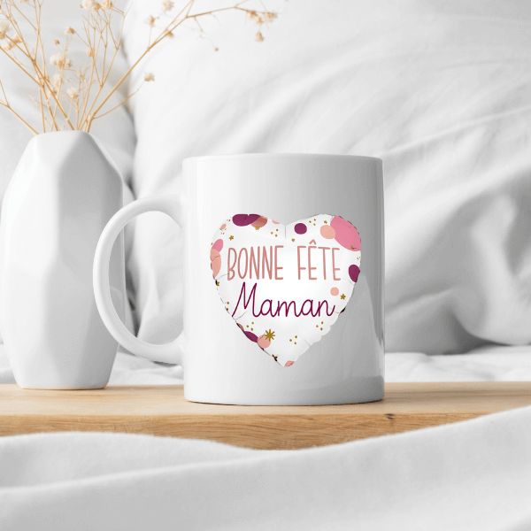 Image 1 Mug "Bonne fête Maman" – Avec un cœur qui dit tout