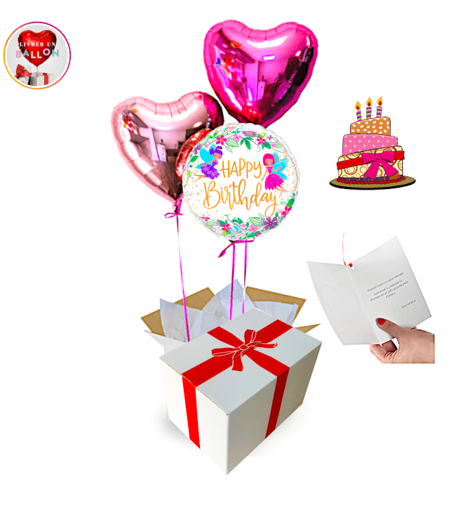 Image 1 Bouquet de Ballons Happy Birthday Fées By Livrer un Ballon