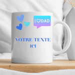 Vignette 1 Mug Texte à Personnaliser,spécial fête des pères