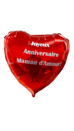 Ballon Coeur Rouge Personnaliser By Livrer un Ballon