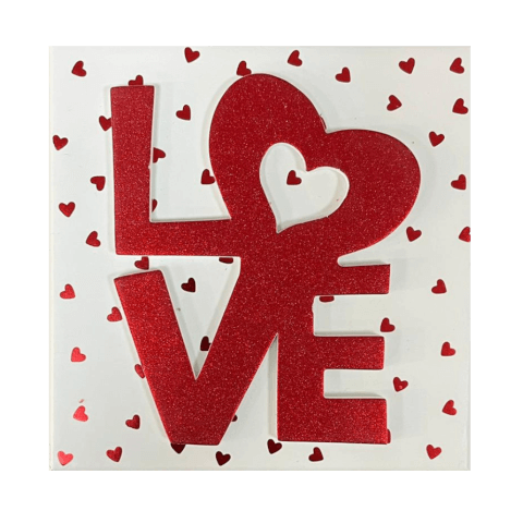 Image Boîte Cadeau "Love" pour la Saint-Valentin - Collier Cœur et Boucles d'Oreilles