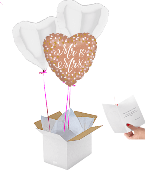 Bouquet de ballons "Mr & Mrs" 