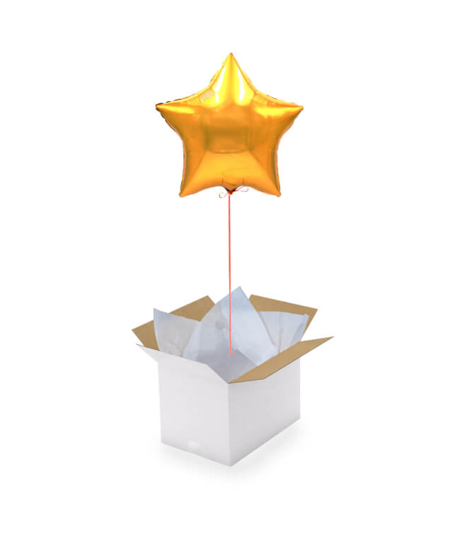 Image 1 Gold Star Balloon