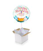Vignette 1 Ballon Happy Birthday Gateau