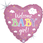 Ballon Welcome baby Girl
