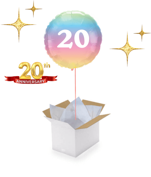 Ballon "20 Ans" - Une surprise éclatante pour un anniversaire mémorable !