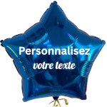 Ballon Etoile Bleue à personnaliser