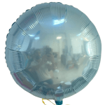 Ballon bleu parme métalisé