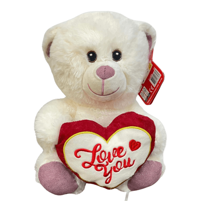 Image 1 Peluche Ourson "Love You" de 36 cm - Cadeau Idéal pour la Saint-Valentin