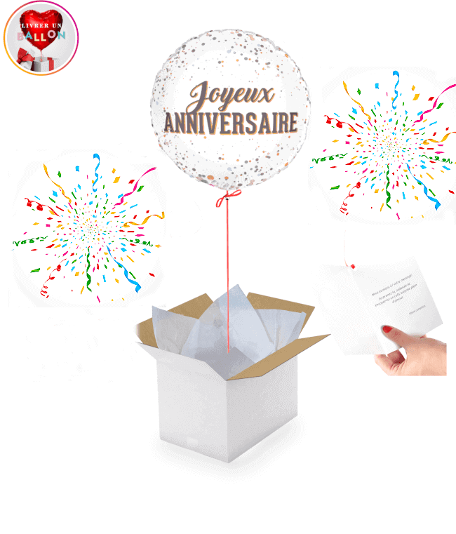 Image 1 Ballon Joyeux Anniversaire – Livraison Surprise à Domicile