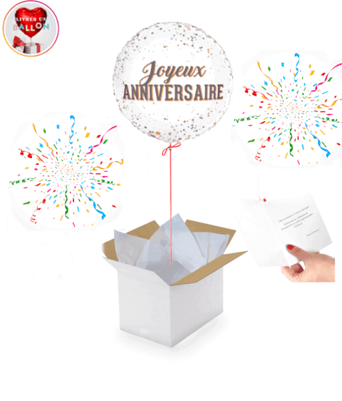 Ballon Joyeux Anniversaire – Livraison Surprise à Domicile