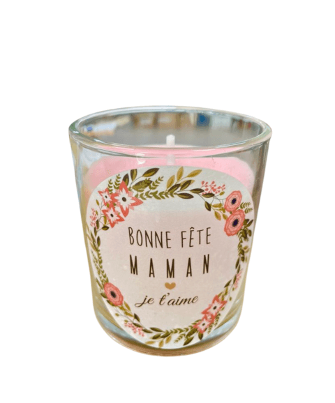 Bougie "Bonne fête Maman"