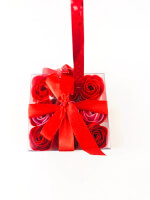 Vignette 1 Leste 9 Roses Rouge en savon