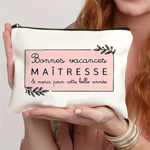 Pochette « Bonnes Vacances Maîtresse » – Cadeau de Fin d’Année