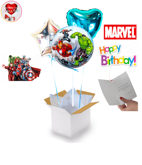 Bouquet de 3 Ballons Iron Man à Personnaliser By Livrer un Ballon