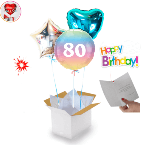 Bouquet de ballons 80 ans