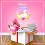 Vignette 1 Ballon Lovely Day  + Bouquet de Roses de Savon By Livrer un Ballon