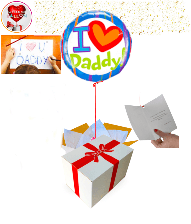 Image 1 Ballon I Love Daddy! By Livrer un Ballon