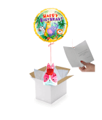 Vignette 1 Ballon Happy Birthday Safary +ballotin Big Fraise Tagada