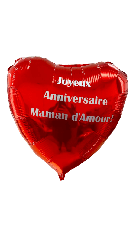 Image 2 Ballon Coeur Rouge Personnaliser By Livrer un Ballon