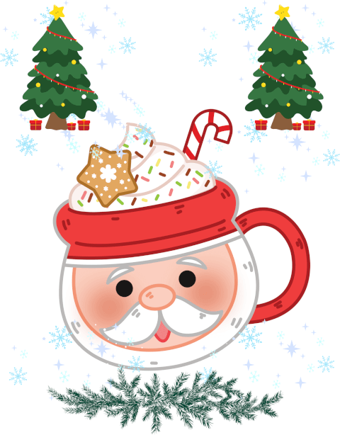 Image Mug Père Noël avec Chocolat à Faire Fondre & Chamallows – Le Cadeau Gourmand et Magique de l’Hiver