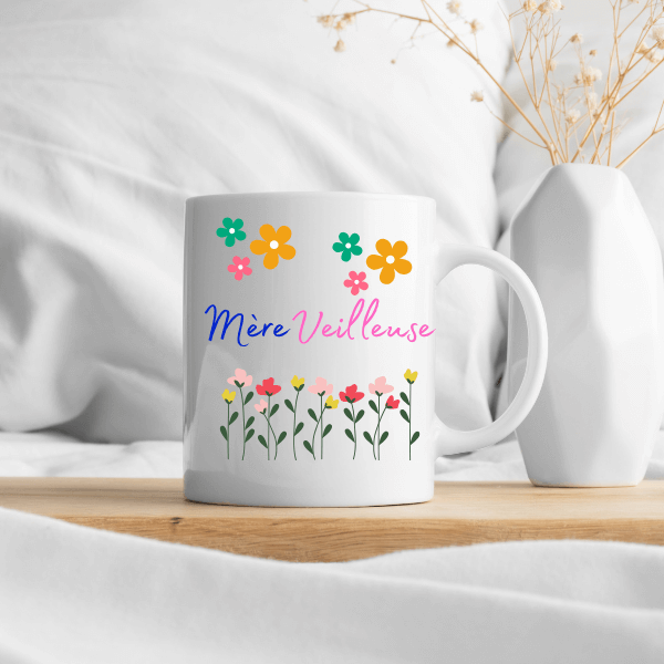Image 2 Mug "Mère Veilleuse" – Un jeu de mots qui dit tout