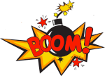 Vignette 3 BOX Ballon Explosion Confettis! Bonbons Haribo,Texte à personnaliser sur la Box 