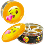 Vignette 3 Ballon Happy Birthday Flamant Rose+Boite Emoji Cookies