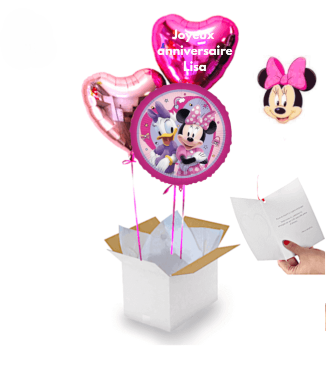 Image 2 Bouquet de Ballons Minnie à personnaliser