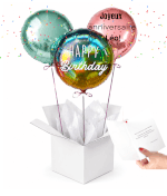 Image Bouquet de Ballons Happy Birthday Solaire à personnaliser