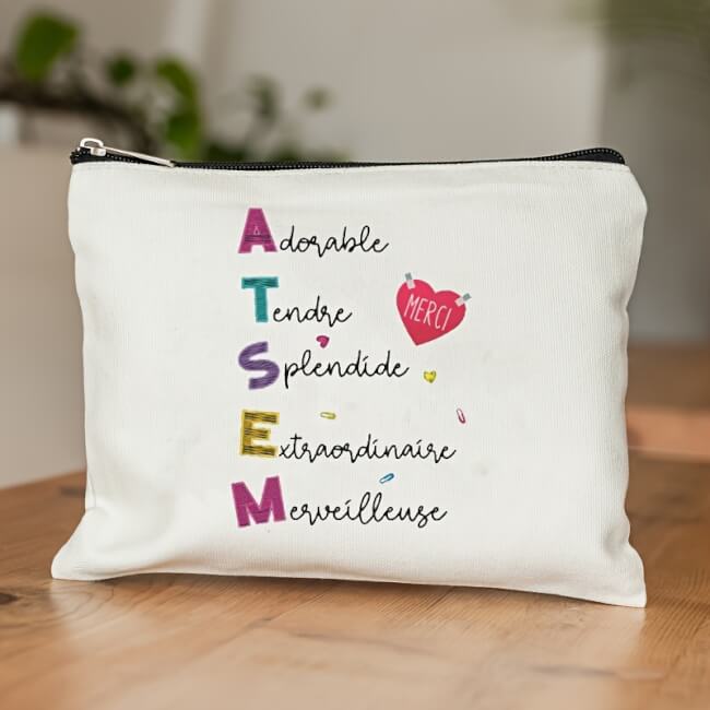 Image 2 Trousse à maquillage – "Je suis le meilleur ATSEM au monde"