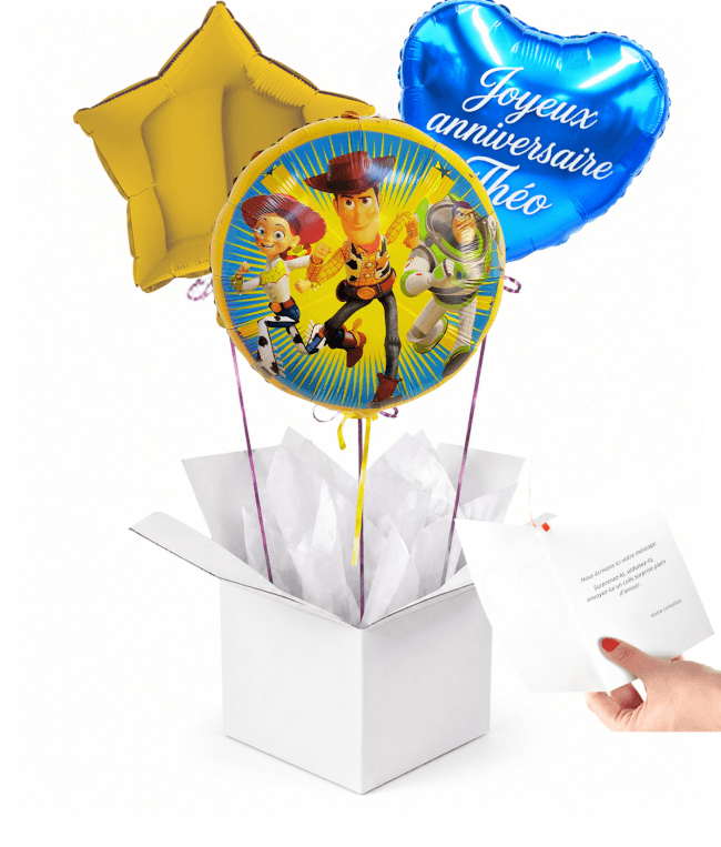 Image 2 Bouquet de Ballons Toy Story Personnalisé – Cadeau Surprise Enfant