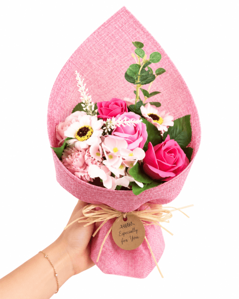 Image Bouquet de Fleurs de Savon de Roses