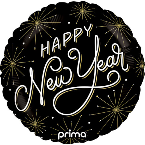 Image Ballon "Happy New Year" - Une touche festive pour célébrer la nouvelle année !