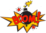 Vignette 3 BOOM BOX 35x35x35 Cm Explosion!Confettis,Bonbons, Texte à personnaliser sur la Box  By Livrer un Ballon