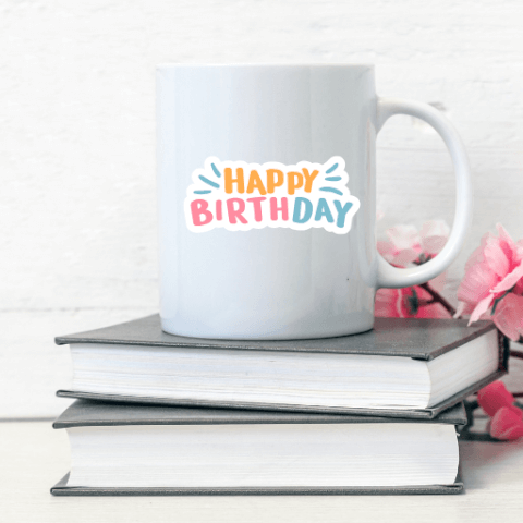 Image Mug Humour – Âge Personnalisable avec Doigt d’Honneur