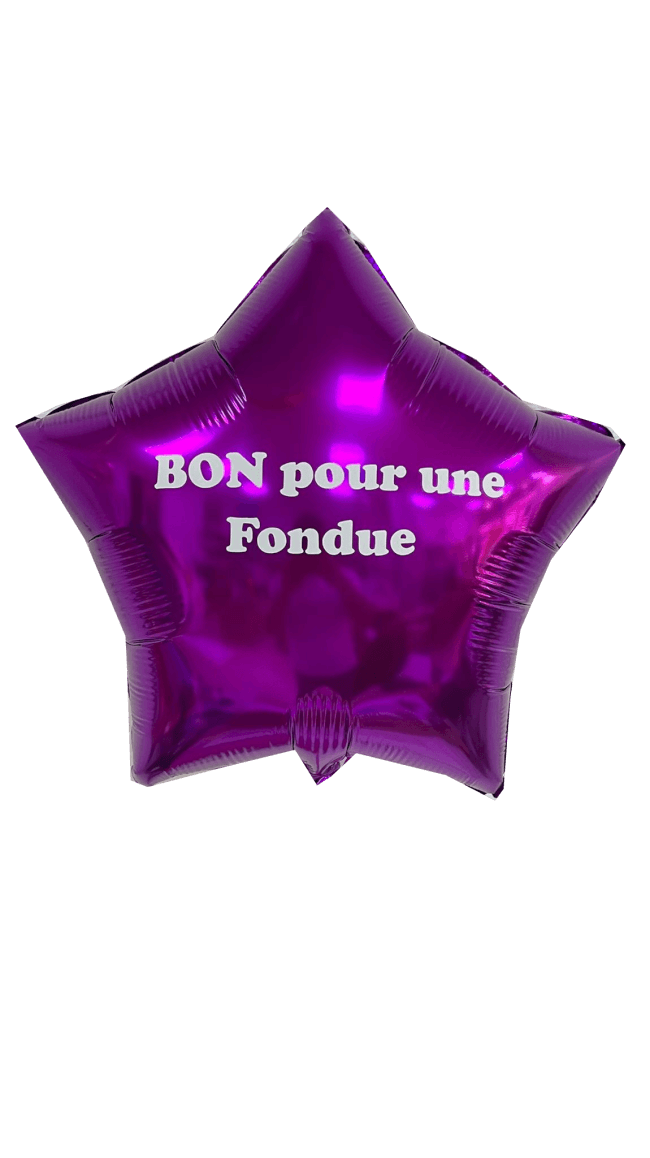 Image 2 Ballon Etoile Violette à Personnaliser By Livrer un Ballon