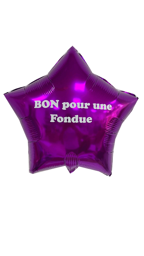 Image Ballon Etoile Violette à Personnaliser By Livrer un Ballon