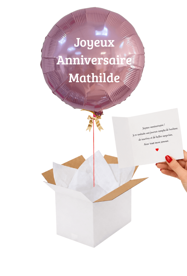 Image 2 Ballon Rond Rose Personnalisé – Prénom ou Message au Choix