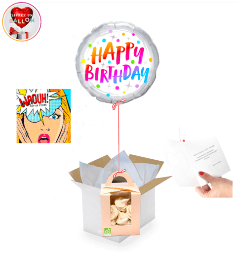 Image Ballotin de Meringues Pailletées Francaises Bio Pailletées By Les Biscuits de LiLi